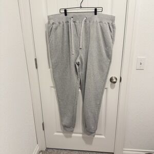 Akademiks Mens Gray Drawstring Sweatpants Cuff Bottom Size 5XL